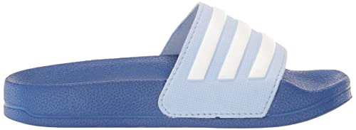 adidas Adilette Shower Slides Sandal, Clear Pink/White/Lucid Pink, 6 US Unisex Big Kid