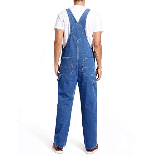 HISEA Men's Painters Bib Overall, Mens Relaxed Fit Overalls Midweight Workwear with Adjustable Straps and Convenient Tool Pockets