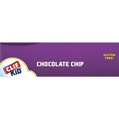 CLIF Kid Zbar Protein - Chocolate Chip - Crispy Whole Grain Snack Bars - Made with Organic Oats - Non-GMO - 5g Protein - 1.27 oz. (5 Pack)