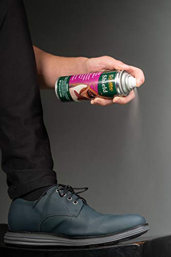 Cadillac Shield Water and Stain - Leather and Fabric Protector Spray - Great for Shoes - 5.5 oz - Waterproof and Protect Suede, Leather, Nubuck, Fabric, Nylon, Polyester & More