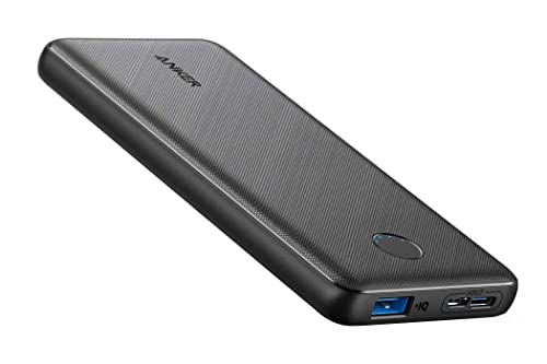 Anker Portable Charger, Power Bank, 10,000 mAh Battery Pack with PowerIQ Charging Technology and USB-C (Input Only) for iPhone 15/15 Plus/15 Pro/15 Pro Max, iPhone 14/13 Series, Samsung Galaxy