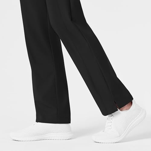 WonderWink W123 Women’s Flat-Front Double Cargo Pant — Galaxy Blue, 1X Tall