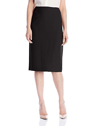 Kasper Women's Stretch Crepe Skimmer Skirt, Black, 4