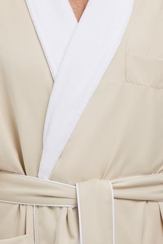 MONARCH Plush Lined Microfiber Bath Robe for Women or Men - Super Soft, Durable Luxury Spa, Resort & Hotel Bathrobe, Generously Sized (Unisex) Cypress