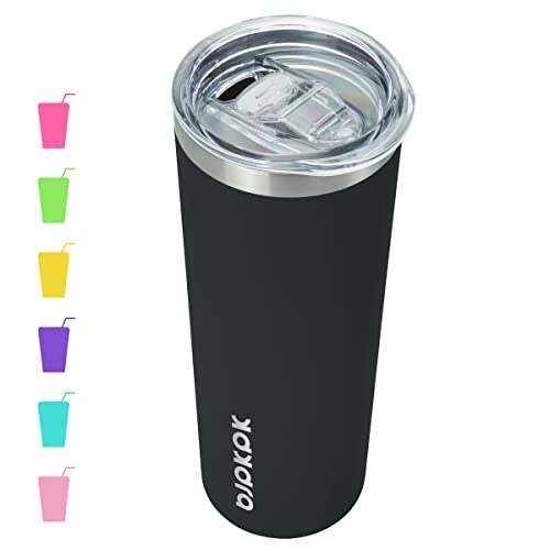 BJPKPK 20 oz Skinny Tumbler With Lid Insulated Travel Coffee Mug Stainless Steel Sublimation Water Tumblers Cup,Green