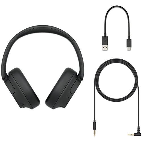 Sony WH-CH720NB Noise Canceling Wireless Bluetooth Headphones - Built-in Microphone - up to 35 Hours Battery Life and Quick Charge - Matte Black (Black)