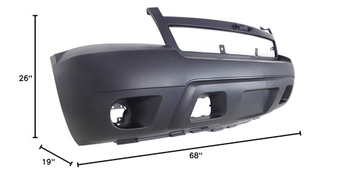 Evan Fischer Front Bumper Cover Compatible with 2007-2014 Chevrolet Tahoe, Fits Suburban 1500, Fits 2007-2013 Suburban 2500, Fits 2007-2013 Avalanche, Primed CAPA Certified GM1000817C