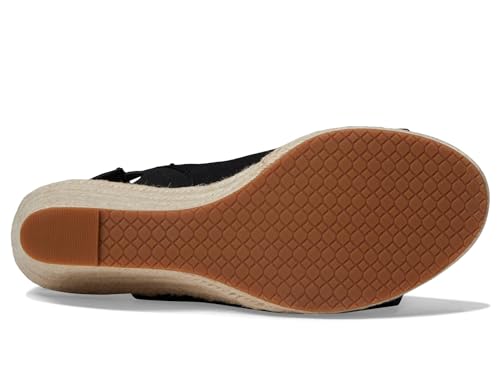 NYDJ Women's CAI Espadrille Wedge Sandal, Suede Blue Bell, 10