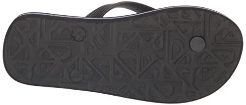 Quiksilver Boy's Unisex-Child Molokai Art Youth Sandal Flip-Flop, Black 6, 1 Little Kid