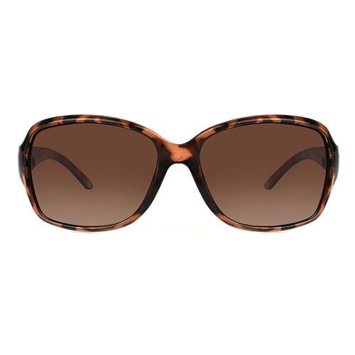 Foster Grant Polarized Sunglasses For Women, Brown Tortoise Shell Sunglasses