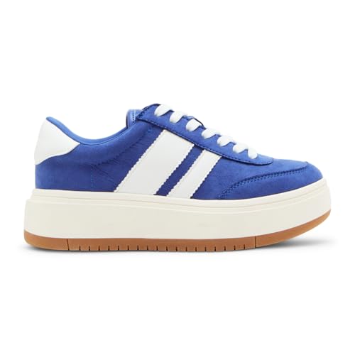 Madden Girl Women's Navida Sneaker, Blue/White, 11