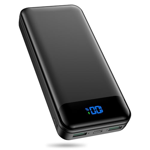 Portable Charger Power Bank 40000mAh Powerbank PD 30W and QC 4.0 Fast Charging External Battery Pack with USB-C LED 3 Outputs & 2 Inputs Portable Charging for iPhone 15 14 13 pro, Samsung