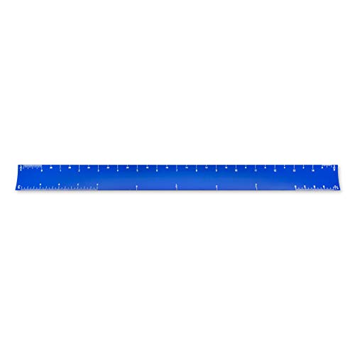 Alumicolor Aluminum Architect Hollow Scale for School, Office, Art and Drafting, Blue