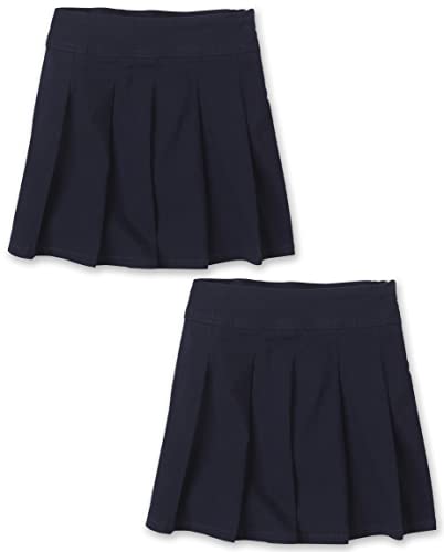 The Children's Place Girls Pleated Skort,Tidal 2 Pack,5S