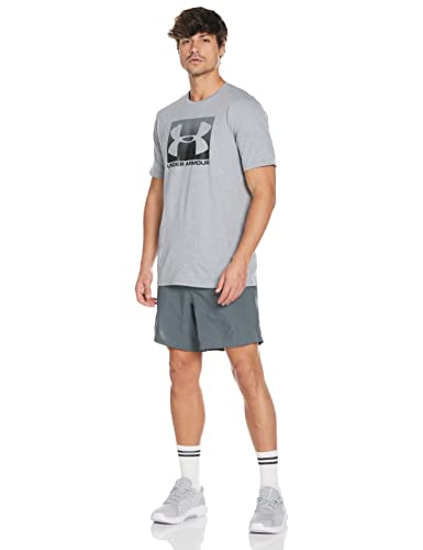 Under Armour Men's Boxed Sportstyle Short-Sleeve T-Shirt, Steel Light Heather (035)/Black, XX-Large Tall