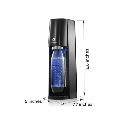 SodaStream E-TERRA Sparkling Water Maker (Black) with CO2, Carbonating Bottle, and Pepsi® Zero Sugar Mix