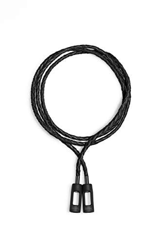 Tapper Black Lamb Leather/Black Steel Strap for AirPods & AirPods Pro