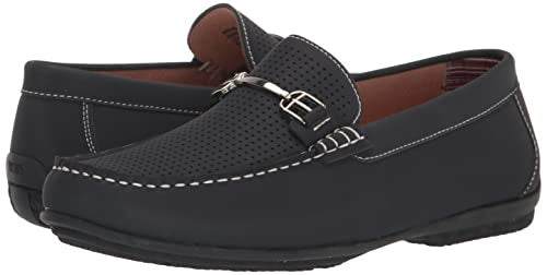 Stacy Adams Men's Corley Moc Driving Style Loafer, White, 12