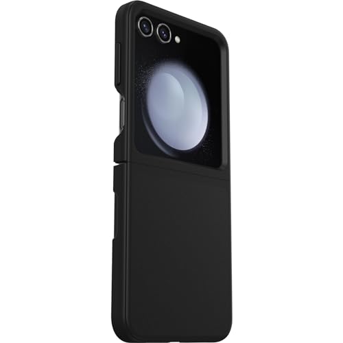 OtterBox Galaxy Z Flip5 Thin Flex Case - BLACK, ultra-slim, hard case with soft edges, 5G and wireless charging compatible