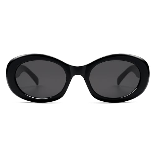 Allarallvr Oval Retro Trendy Sunglasses Womens Mens 90s Classic Vintage Sun Glasses AR82234US