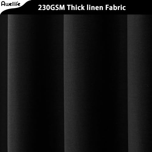 Awellife Extra Long Shower Curtain 78 Inch Length Shower Curtain Set with 12 Durable Hooks - Sage Green Heavy Duty Textured Fabric Linen Style.