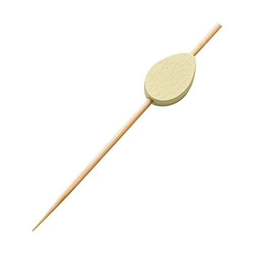 Restaurantware 3.5 Inch Food Skewers 100 Golden Star Canape Sticks - Sturdy Disposable Gold Bamboo Wood Picks For Food Microwavable For Appetizers Desserts And Cocktails