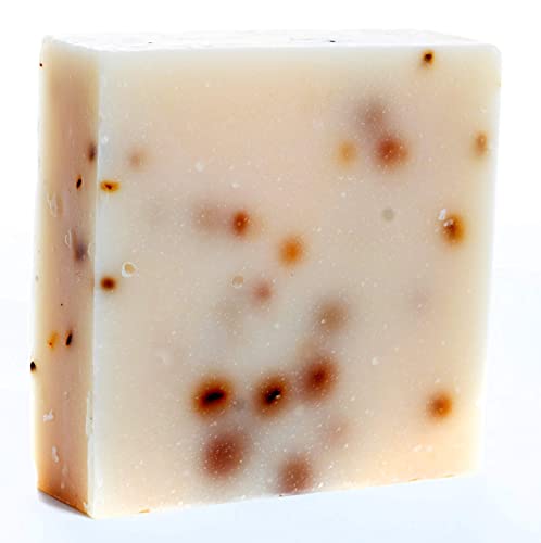 360Feel Lavender Patchouli Soap - 5oz Castile Handmade Soap bar- Refreshing Earthy with peppermint leaves Skin Scrub Exfoliation - Man Soap-Essential Oils - Gift ready