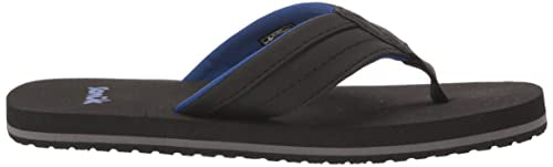 Sanuk Ziggy Flip-Flop, Black, US 2-3 Unisex Little Kid