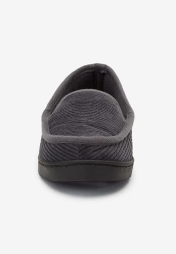 KingSize Men's Cotton Corduroy Slippers - 13 W, Steel