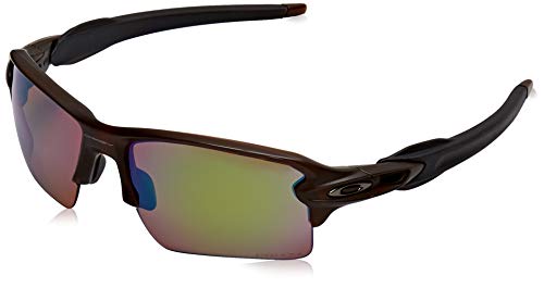 Oakley Men's OO9188 Flak 2.0 XL Rectangular Sunglasses, Steel/Prizm Dark Golf, 59 mm