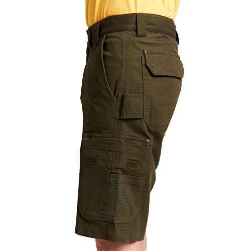 Smith's Workwear Men's Stretch Cargo Utility Short, Black Olive, 32