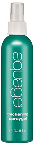 AQUAGE Thickening Spraygel, Firm-Hold Styling Spray with Ultraflex Polymer Technology, Thickens & Strengthens Fine, Thin Hair That Lacks Body & Vitality, 8 Fl Oz