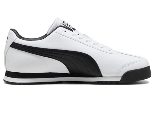 PUMA Men's Roma Sneaker, 24-Standard White Black Team Gold, 11.5