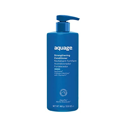 AQUAGE. SeaExtend Strengthening Conditioner - Preserves Hair Color and Protects from Thermal Styling Damage, 33.8 oz