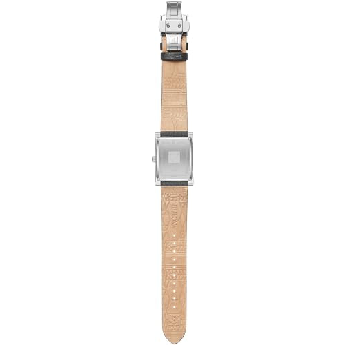 Bulova Frank Lloyd Wright Robie House Stainless Steel 3-Hand mens Quartz Watch, Gray Leather Strap Style: 96A287