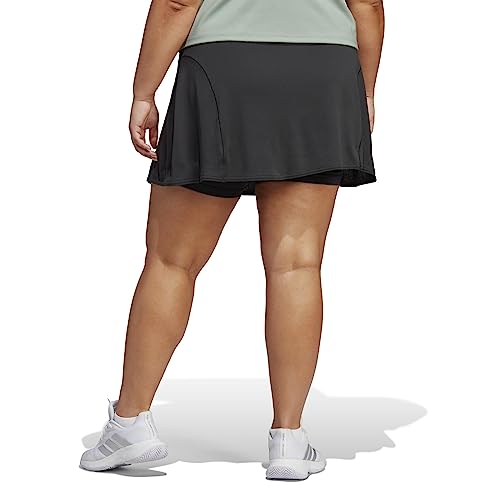 adidas Women's Plus Size Tennis Match Skirt, Black, 4X