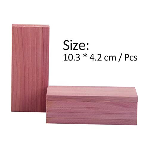 Cedar Space Cedar Blocks for Closet Storage,100% Aromatic Red Ceder Blocks Cedar Planks Chips 16pcs for Closet Drawers