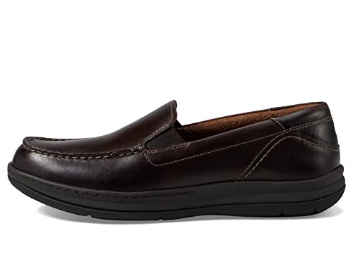 Florsheim Boy's Central Jr. Moc Toe Venetian Loafer (Toddler/Little Kid/Big Kid) Black 2 Medium