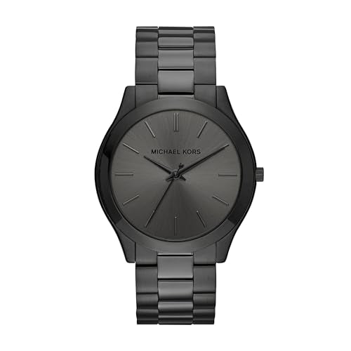 Michael Kors Slim Runway Three-Hand Black Stainless Steel Men's Watch (Model: MK8507)