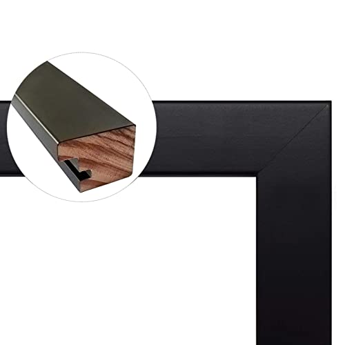 Golden State Art, 16x24 White Picture Frame Made of Solid Wood Picture Frame And Tempered Glass - Horizontal and Vertical for Wall Display, 1 Pack