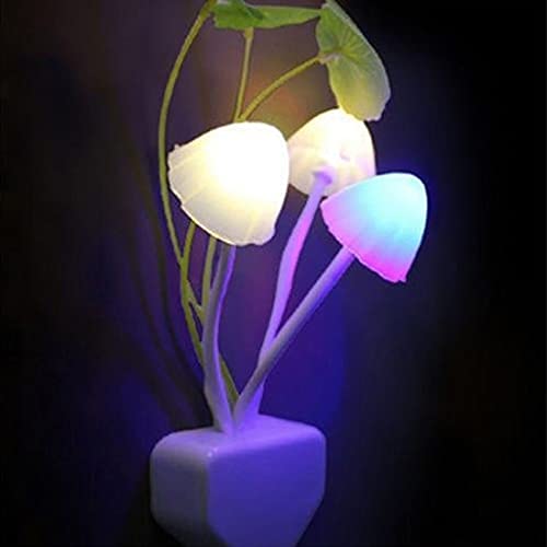 Tuelaly Cute Night Light, 5PC Creative Mushroom LED Avatar Night Light Bed Saving Sensor Light Lamp Romantic