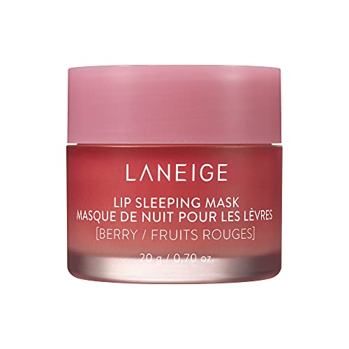 LANEIGE Lip Sleeping Mask Sweet Candy: Nourish, Hydrate, Vitamin C, Murumuru & Shea Butter, Antioxidants, Flaky, Dry Lips