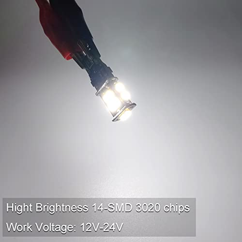 KISLED 912 921 LED Reverse Lights Bulbs, 4-Pack Super Bright Error Free T15 912 W16W 921 LED Bulb for Tail Light Backup Reverse Cargo Lights, Xenon White