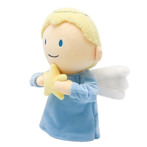 Yelakey Jesus Rides a Donkey Plush Doll Guardian Angel Stuffed Animal Christ Savior Christian Religious Classic Religious God plushie Toy Gifts for Kids for Christening Religious Easter