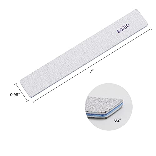 25 Count Nail Files for Natural Nails 320 Grit Fine Grit Nail Buffers for Buffing and Smoothing Nails
