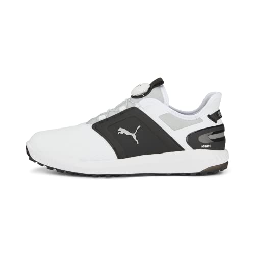 Puma 3760800615 Ignite Elevate Disc Puma White-Puma Black-Puma Silver 15 Mens