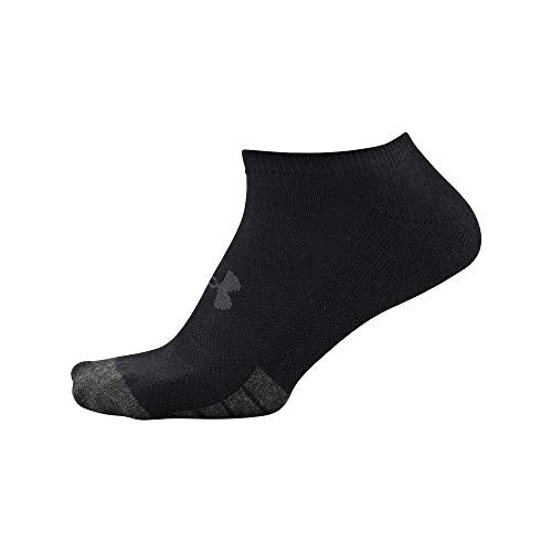 Under Armour Adult Performance Tech No Show Socks, Multipairs, Black (6-Pairs), Medium