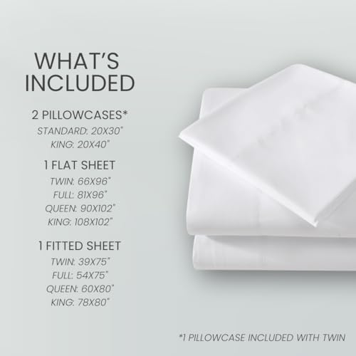 1888 Mills Twin Sheet Set – 3 Piece Bedding – Soft and Shrinkage Resistant Deep Pockets True Classic Microfiber Bed Sheet Set (Blue, Twin)
