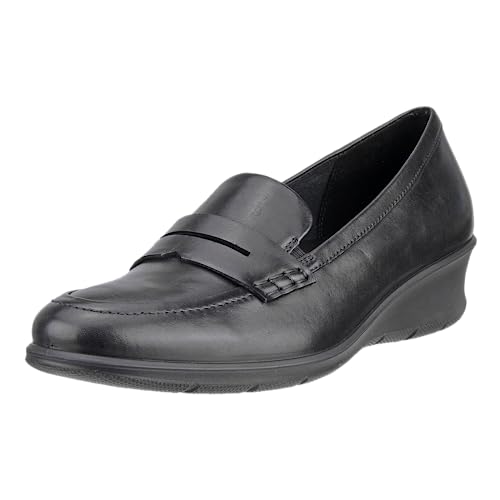 ECCO Women's Felicia Penny Loafer, Black, 4-4.5