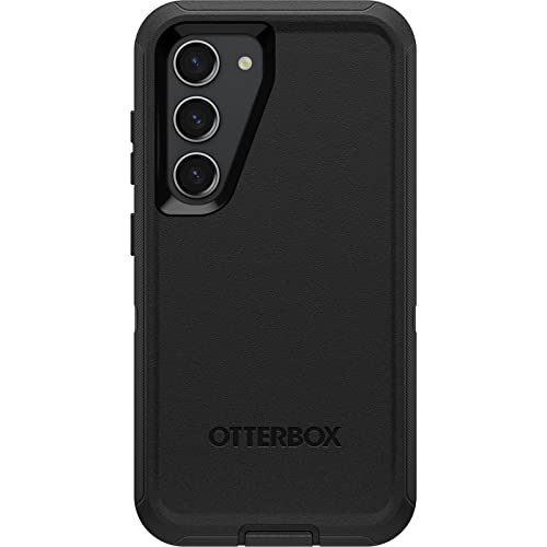 OtterBox Galaxy S23 Bundle: Defender Series Screenless case (Black) & Alpha Flex Screen Protector